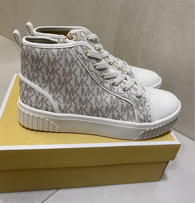 Zapatillas Michael Kors Talla 36 Beige/Blanco