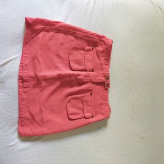 Falda corta mujer rosa