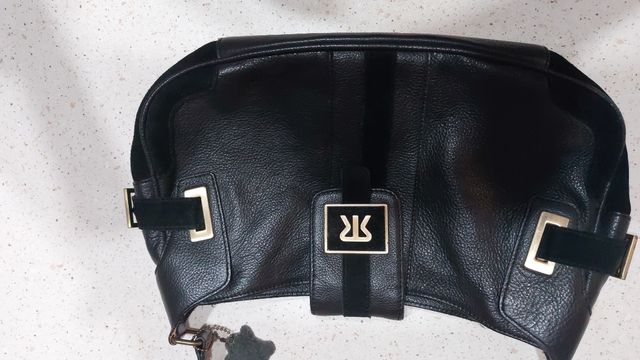 Borsa Rossini in vera Pelle  Nera