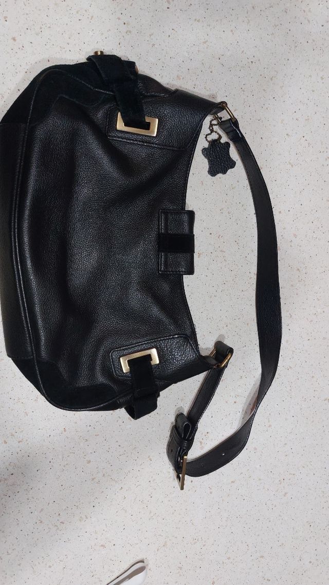 Borsa Rossini in vera Pelle  Nera