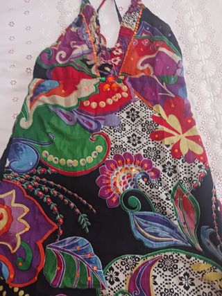 Vestido étnico T S/M multicolor