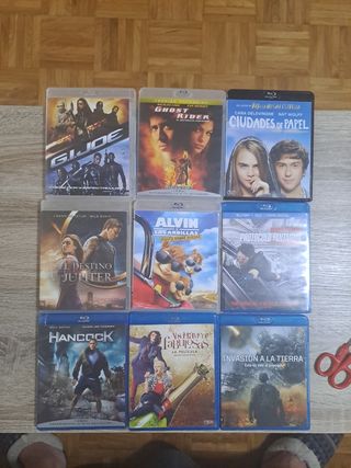 Lote 9 Películas Blu-ray
