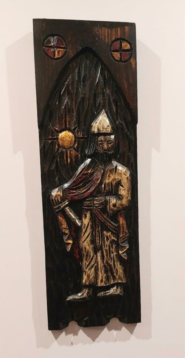 Talla de madera figura guerreros