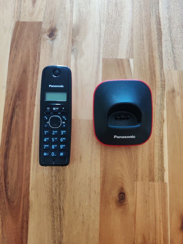 Teléfono Inalámbrico Panasonic KX-TG1611SP Rojo
