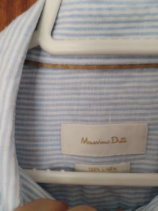 MASSIMO DUTTI 100 % LINO, XXL 