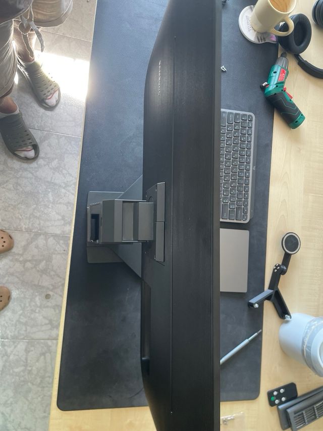 Soporte Monitor Negro Ajustable