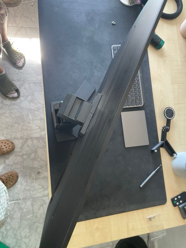 Soporte Monitor Negro Ajustable