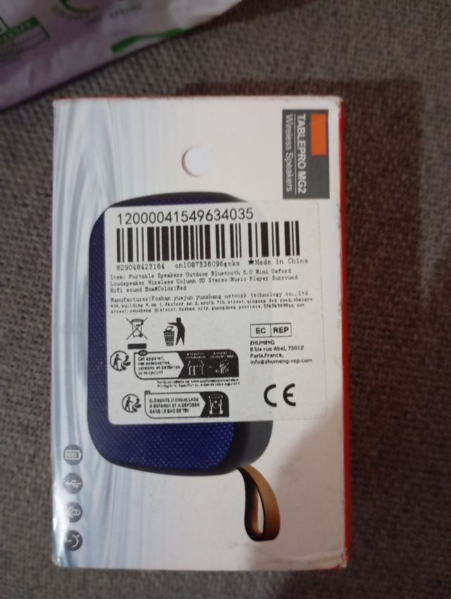 Altavoz Portátil TABLEPRO MG2 Bluetooth 5.0