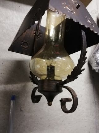 Antico lampadario ferro battuto