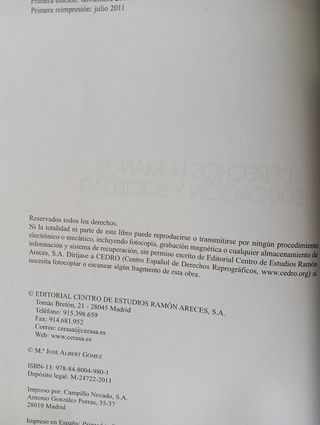 Derechos Humanos, educación y sociedad
