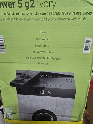 Altavoz Energy Sistem Tower5 G2 Negro/Gris