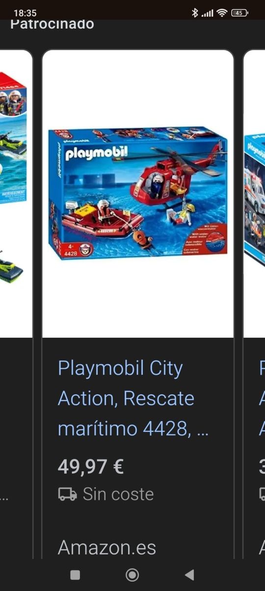 Playmobil Rescate Marítimo Helicóptero y Barco