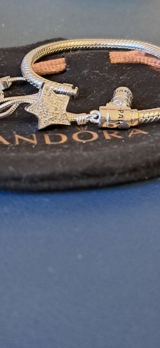 Pulsera Pandora Estrella Plata