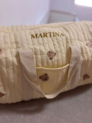Bolso personalizado con nombre grabado con ositos
