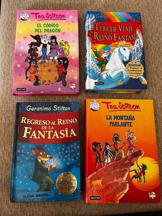 4 libros de Gerónimo Stilton y Tea Stilton