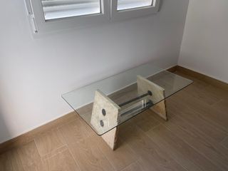 conjunto de mesa comedor y mesa de centro
