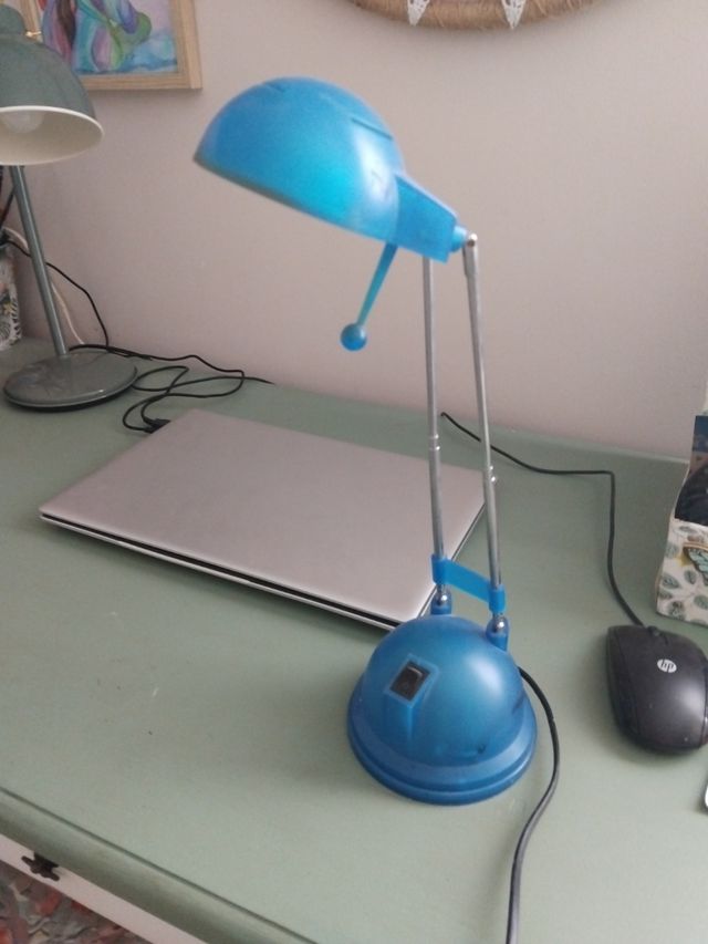 Flexo de escritorio azul