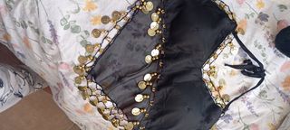 Disfraz Danza Vientre Negro y Dorado