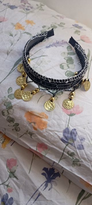 Disfraz Danza Vientre Negro y Dorado