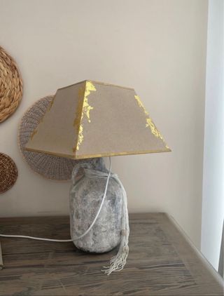 Lampada da tavolo Maison du Monde beige/oro