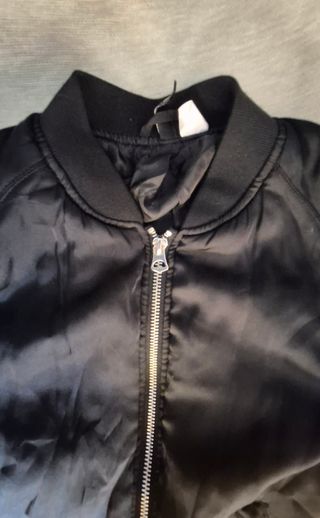Chaqueta Bomber Dividida H&M Negra