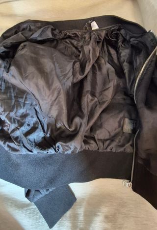Chaqueta Bomber Dividida H&M Negra