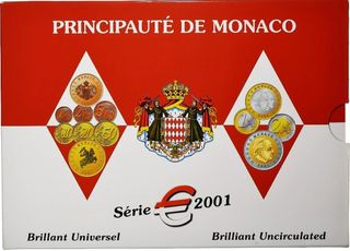 Estuche Monedas Principado de Monaco 2001