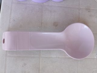 Portabicchieri e poggia mestolo viola