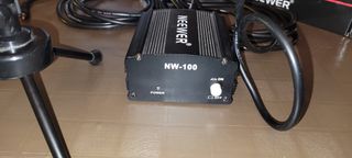 Micrófono Neewer + Amplificador Phantom 48V