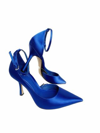 Zapatos de tacón azul con pulsera - 37