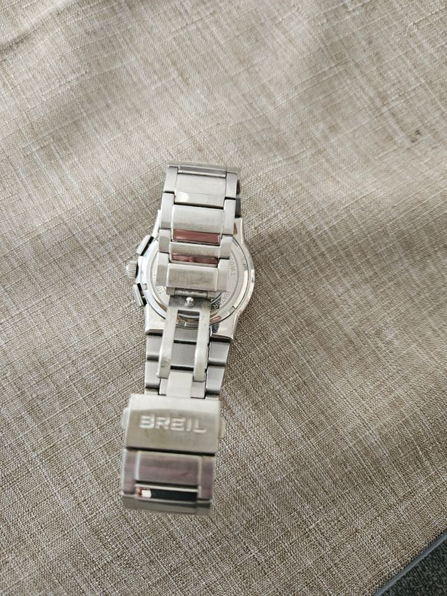 Reloj Breil Cronógrafo Negro y Plateado Nuevo