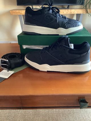 Cinturón Marc O'Polo negro trenzado y Bambas 