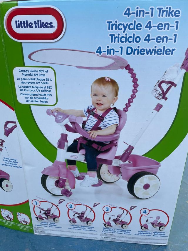 Triciclo 4 en 1 Morado