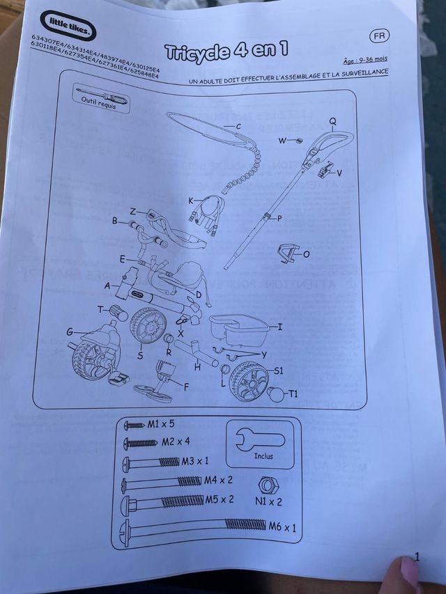 Triciclo 4 en 1 Morado