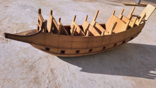 Maqueta Galeón Español 1607 sin terminar