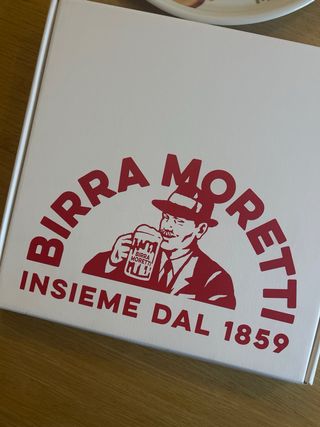 Piatto pizza Birra Moretti da collezione