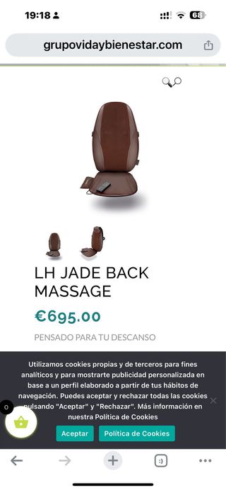 MASAJE DE ESPALDA COMPLETA.RESPALDO DE SILLON