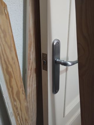 Puerta interior madera lacado blanco