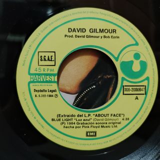 David Gilmour - Blue Light 1984 Vinilo