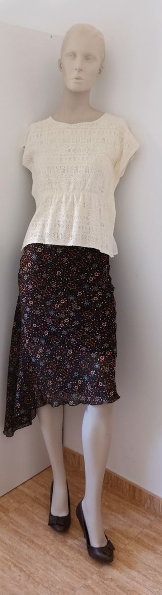 Falda estampada floral