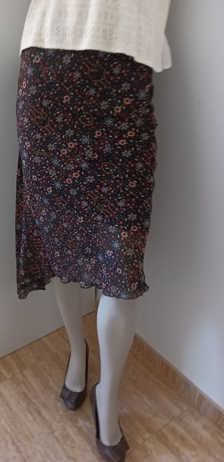 Falda estampada floral