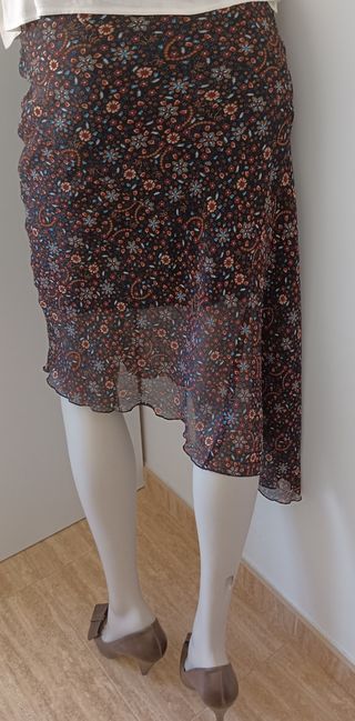 Falda estampada floral