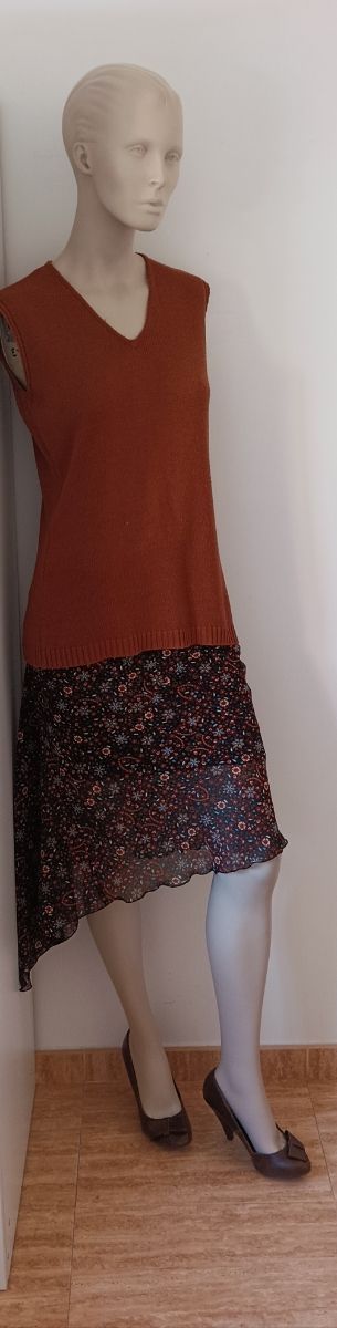 Falda estampada floral