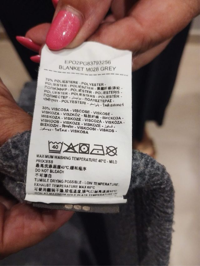 Colcha o Plaid Gris para Cama/Sofá