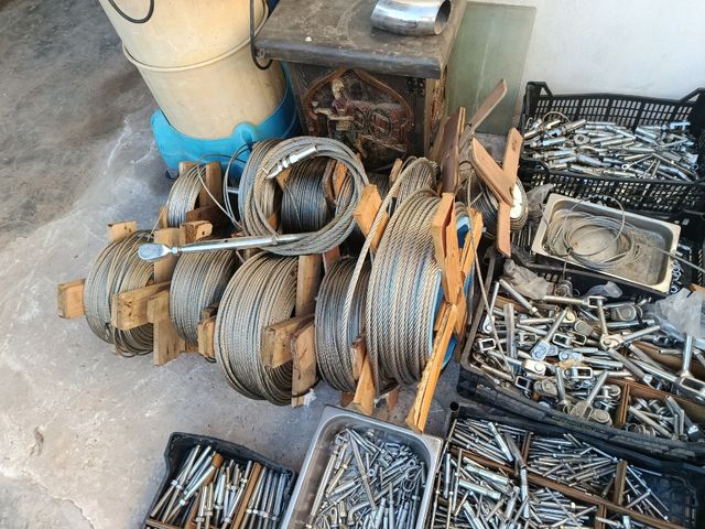 Jarcias, cable, terminales de acero inoxidable 316