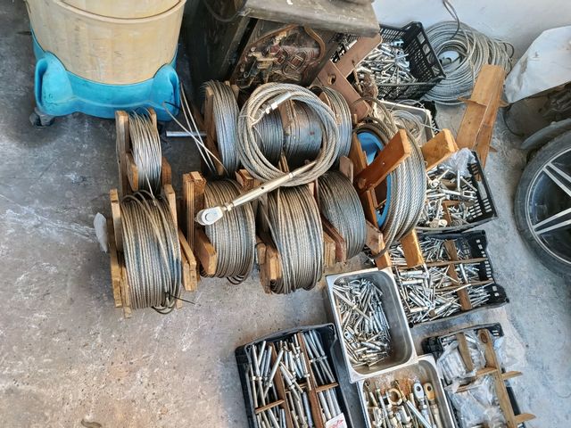 Jarcias, cable, terminales de acero inoxidable 316