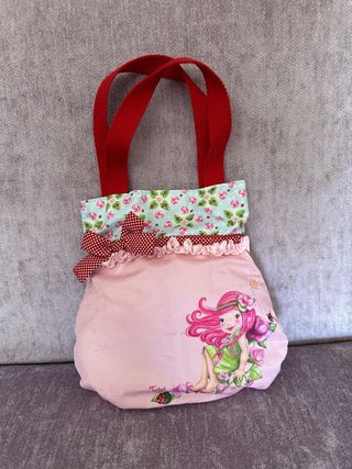 Bolso infantil rosa con dibujo de hada