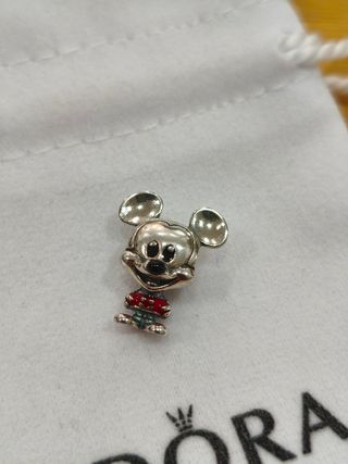 3 Charms Pandora Minnie, Mickey y Corazón