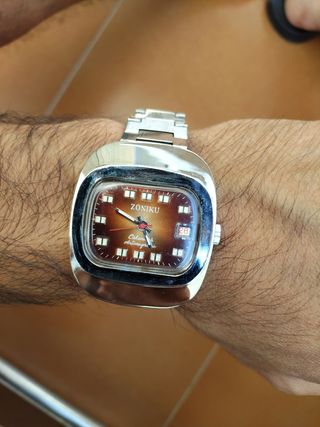 Reloj ZONIKU Automático Marrón/Dorado