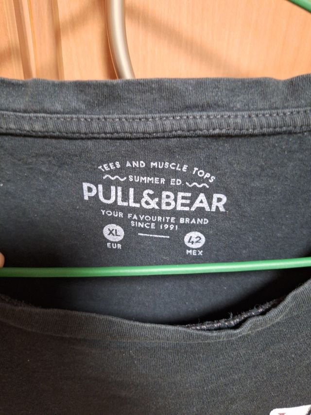 Camiseta Pull&Bear Verde Talla XL